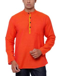 Amazon- Buy SVANIK Men's Mid Thigh Cotton Kurta at Rs 199