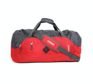 American Tourister Polyester 67 cms Red-Grey Travel Duffle