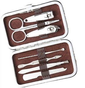 Foolzy MS-SHV-1 Manicure Pedicure Set Kit with 7 Tools