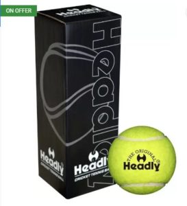 Headly Heavy Cricket Tennis Ball  (Pack of 3, Yellow) at rs.153