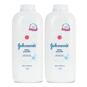 Johnson's Baby Powder (Pack of 2, 400g) 