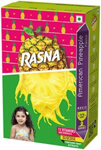 Rasna Fruit Fun 32 Glass monocarton, American Pineapple Pack of 5