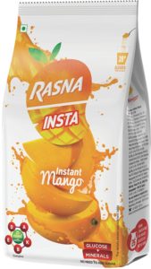 Rasna Fruit Plus 750gm polypouch, Mango Pack of 2