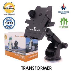 Amazon - Buy Tech Sense Lab (Australia)-Transformer one touch 360 degree Rotating Car Mobile Holder For Dashboard and Windshield - Upgraded 2018 model at Rs. 585