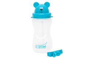 U-Grow Bear Cup Bottle With Straw Carry On Belt