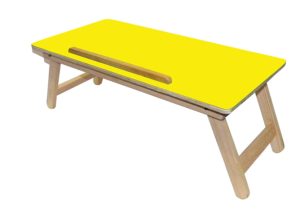 Amazon - Buy Wood-O-Plast TAB23 Multipurpose Table (Matte Finish, Yellow)  at Rs 607