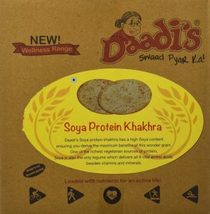 Amazon - Buy Daadi's Protein Khakhra, Soya, 200g (Pack of 2) at Rs 121 only