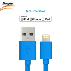 Amazon - Buy Energizer Lightning Cable, 1.2m (Blue) at Rs 499 only