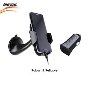 Amazon - Buy Energizer USB Universal Car Charger with USB Cable with Mobile Phone Holder  at Rs 699