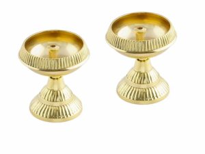 Amazon - Buy Frestol Brass Jyot (12 cm x 12 cm x 10 cm, Gold) Buy 1 Get 1 at Rs 180