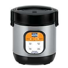 Amazon - Buy KENT Personal Rice Cooker 0.9-Litres 180-Watt (Black and Silver) at Rs 1600