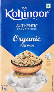 Amazon - Buy Kohinoor Organic Rice, Brown 1kg at Rs. 130