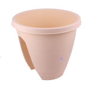 Amazon - Buy Malhotra Plastic Railing Pot Set (13-inch, Cream, 2-Pieces) at Rs. 292