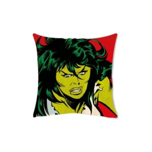 Amazon - Buy Marvel She Hulk Square Stretch Polyester Cushion Cover - 16x16, Multicolour at Rs 60 only