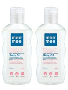 Amazon - Buy Mee Mee Nourishing Baby Oil with Fruit Extracts, 200ml (Pack of 2) at Rs. 366