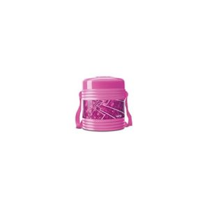 Amazon - Buy Milton Vector Deluxe 2 Plastic Leak Lock Tiffin Box Set, 3-Pieces, Pink at Rs 260