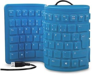 Amazon - Buy Obbi- 103 Keys Silicone Rubber Waterproof Flexible & Foldable Wired USB Keyboard For Laptop, PC at Rs 426