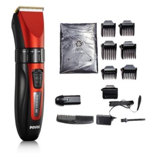 Amazon - Buy POVOS PR3085 PW230 Hair Clipper (RedBlack)  at Rs 371 only