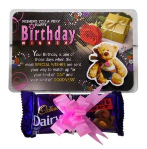 Amazon - Buy Saugat Traders Birthday Gift For Kids Combo, Birthday Quotation & Dairy Milk Chocolate at Rs 349 only