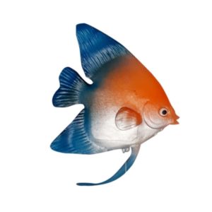 Amazon - Buy Sri Fish Tank Aquarium Colourful Floating Artificial Wiggling Tail Angelfish Décor, BlueOrange at Rs 107 only