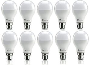 Amazon - Buy Syska SRL Base B22 9-Watt LED Bulb (Pack of 10, Cool White)  at Rs 694 only