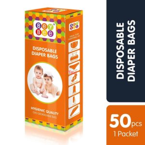 Bey Bee Baby Disposable Diaper Sacks, 50 Bags