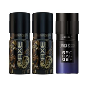 (LOOT) Paytm Mall - Buy AXE Dark Temptation Deodorant 2 x 150 ml, Midnight Bodyspray 150 ml (Pack of 3) at Rs. 149