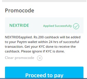 NEXTRIDE bus code