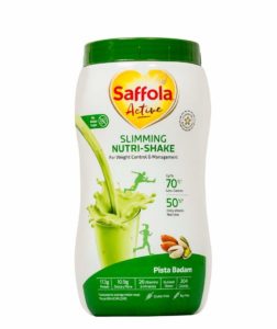 Amazon - Buy Saffola Active Slimming Nutri-Shake, Pista Badam - 400 g at Rs 499 only