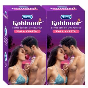 Amazon- Buy Durex Kohinoor Condoms- 10 Count (Pack of 2, Kala Khatta) at Rs 108