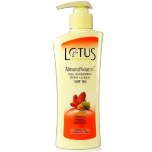 Amazon - Buy Lotus Herbals Almondnourish Daily Nourishing SPF-20 Body Lotion, 250ml at Rs. 188