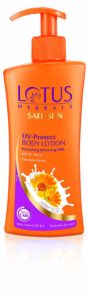 Amazon - Buy Lotus Herbals Safe Sun UV-Protect Body Lotion for Dry Skin, 250 ml at Rs 168