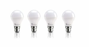 Amazon - Buy Syska Base B22 8-Watt Round LED Bulb (Pack of 4, Cool Day Light)  at Rs 274 only