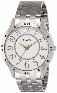 Amazon - Buy Timex Analog White Dial Men's Watch - TI002B11500  at Rs 778 only