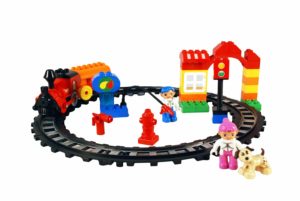 Amazon - Buy Toyhouse Electric Train Set Blocks, Multi Color (47 Pieces) at Rs. 445