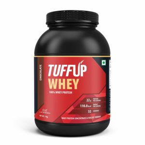 Amazon - Buy Tuff Up 100% Whey Protein - 1 kg (Chocolate) at Rs 999