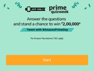 Amazon Prime Quiz Week (Quiz 5) - Win