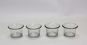 Amazon - buy Hosley 4 Piece Glass Cup, Clear  at Rs 75 only