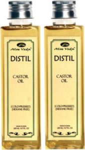 Flipkart - Buy Aloe Veda Distil Cold-Pressed Hexane Free Castor Oil Combo Set Of 2 Hair Oil  (400 ml) at Rs 224 only