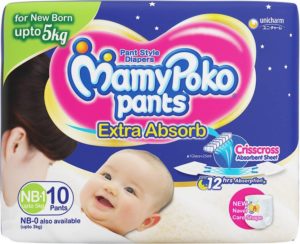 Flipkart - Buy MamyPoko Pants Extra Absorb Diapers NB-1 - New Born  (10 Pieces) at Rs 69 only