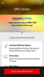 Get Amazon Prime Membership only for 499