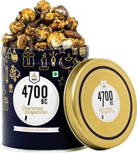 Nutty Tuxedo Chocolate Popcorn, Tin, 125g