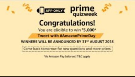 amazon prime quiz