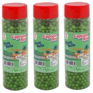 Amazon - Buy Captain Red Fruit Balls, Pineapple, 125g (Pack of 3) at Rs. 105