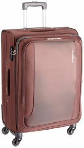 Amazon- Buy PRONTO SPACE + Polyester 77 cms Coffee Soft Sided Suitcase at Rs 2839