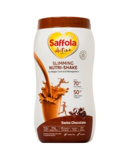 Amazon- Buy Saffola Active Slimming Nutri-Shake, Swiss Chocolate - 400 g at Rs 349