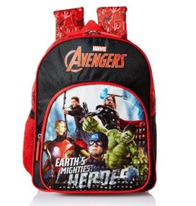 Avengers Earth's Mightiest Heroes Red & Black School Bag at rs.271