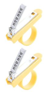 Mee Mee Gentle Nail Clipper with Easy Grip, Yellow (Pack of 2) 