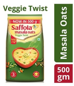 Saffola Masala Oats Veggie Twist, 500gm at rs.112