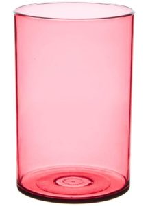 Signoraware Crystal Clear Glass Set, 280ml, Set of 6, Wine Red at rs.250